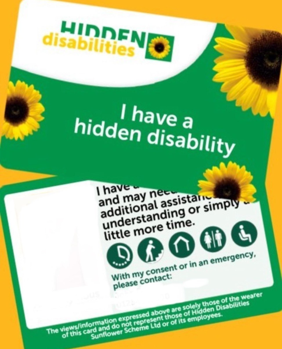 Hidden Disabilities Sunflower card